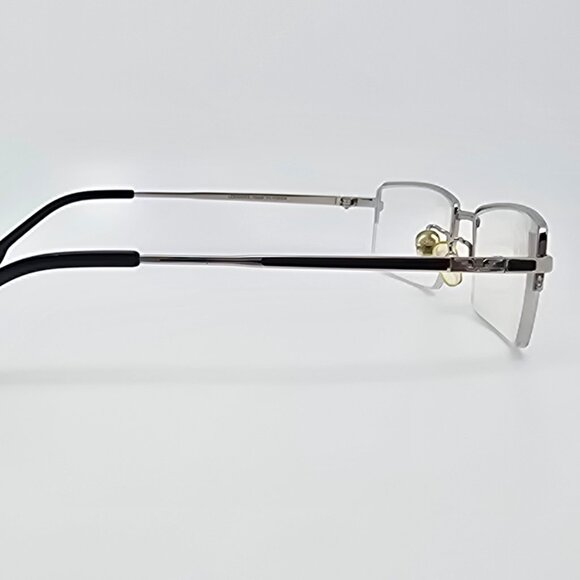 Longines 3028 C2 Silver Black Titanium Semi-Rimless Eyeglasses Frame France 56mm - Picture 5 of 13